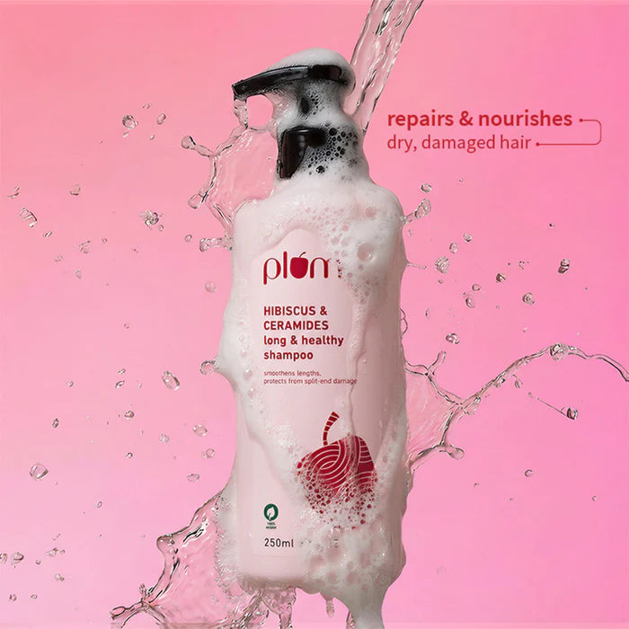PLUM Hibiscus & Ceramides Shampoo for Dry & Damaged Hair