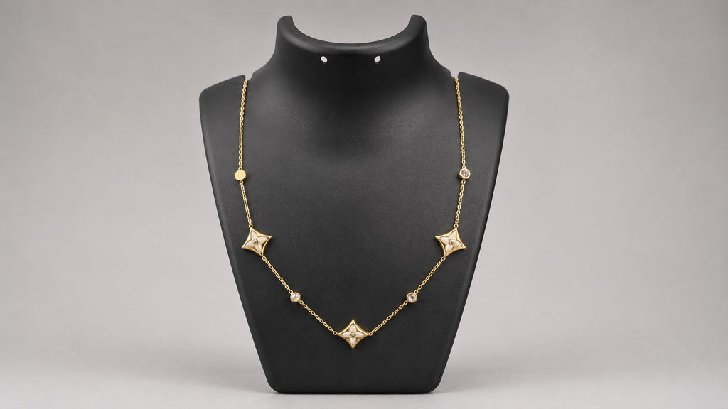 Elegant Multi Star Pendant Chain