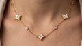Elegant Multi Star Pendant Chain
