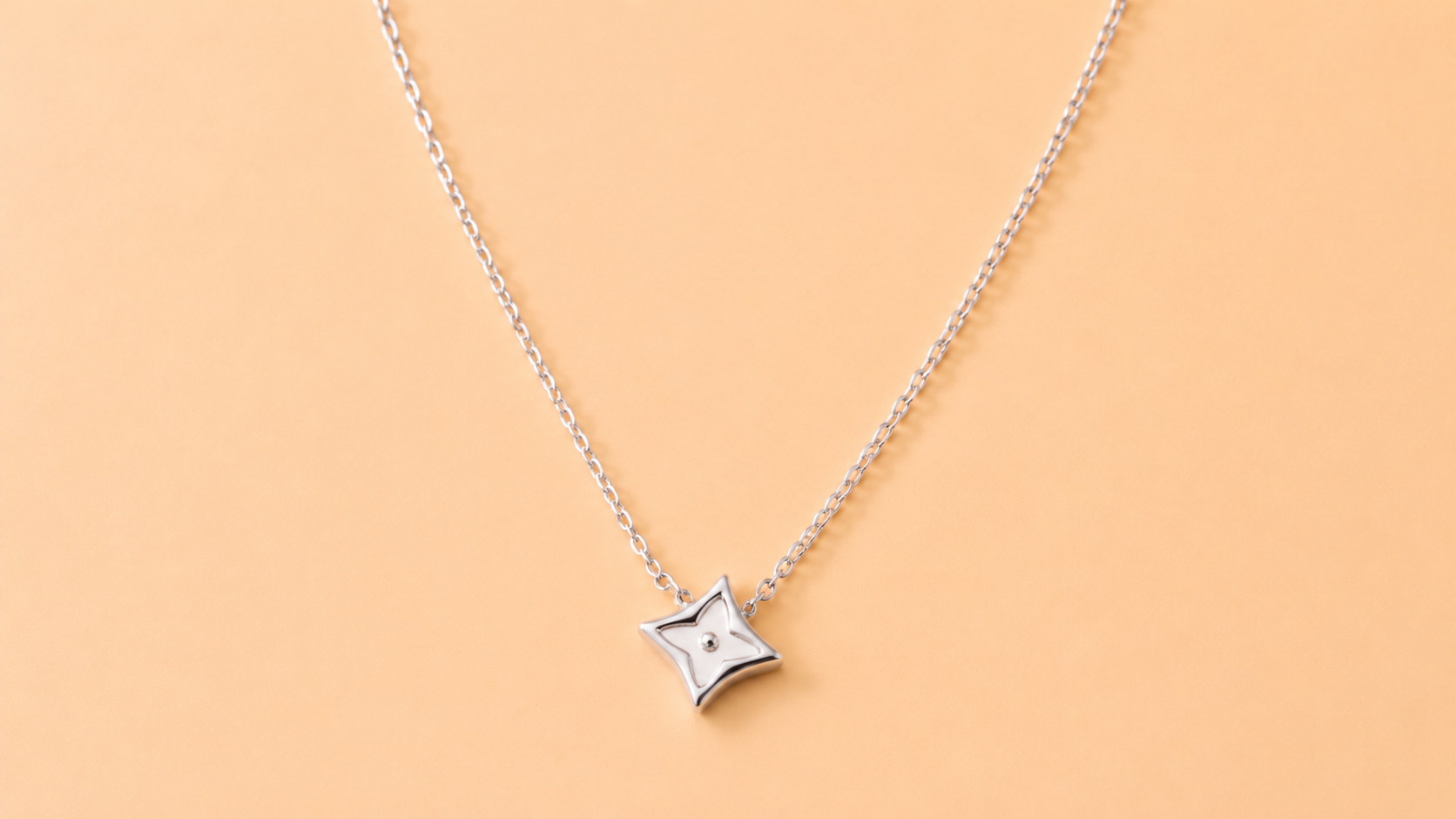 Minimal Silver Star Chain