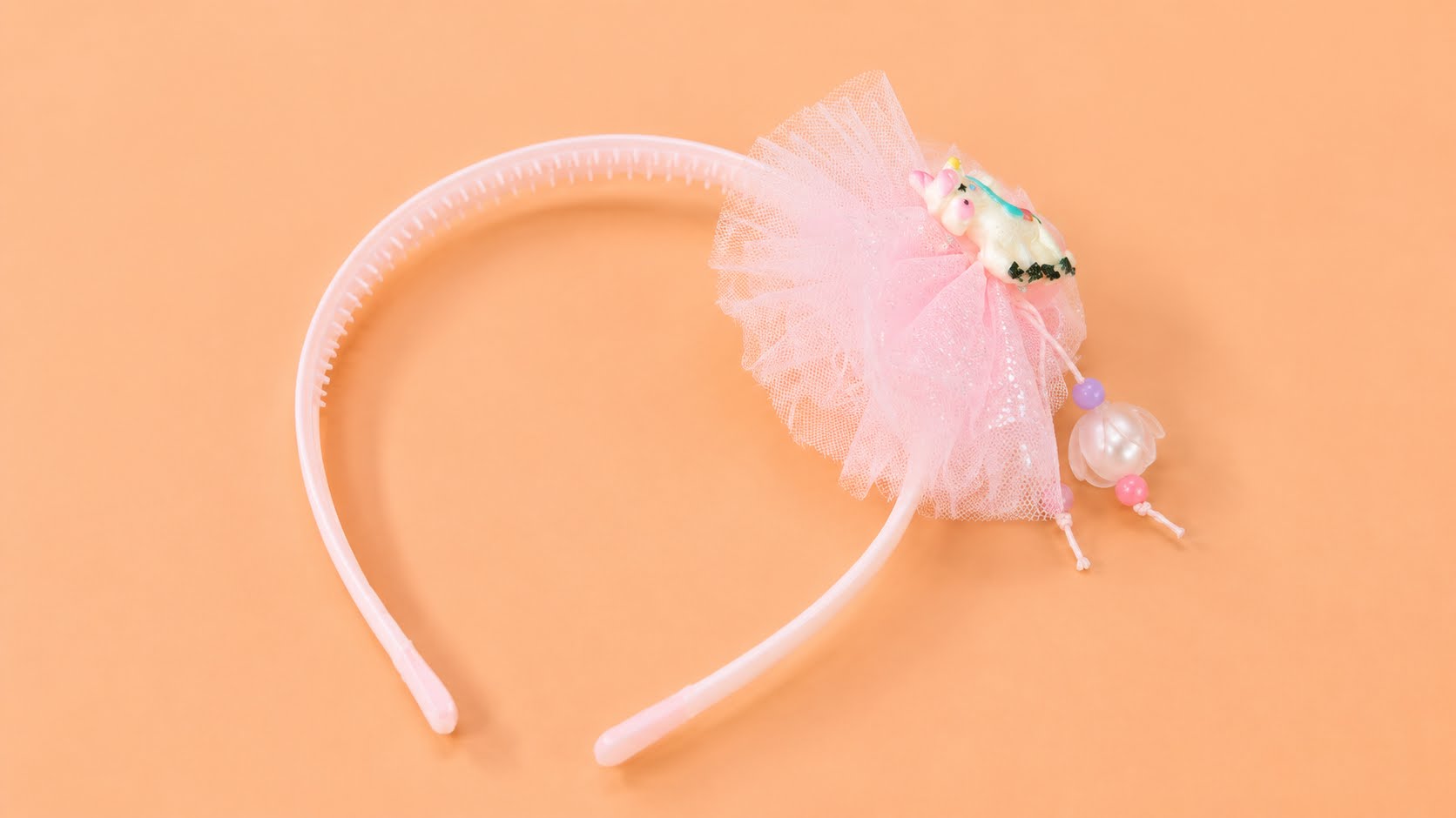 Pastel Unicorn Headband With Tulle bow