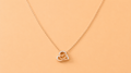 Elegant Rose Gold Heart Chain