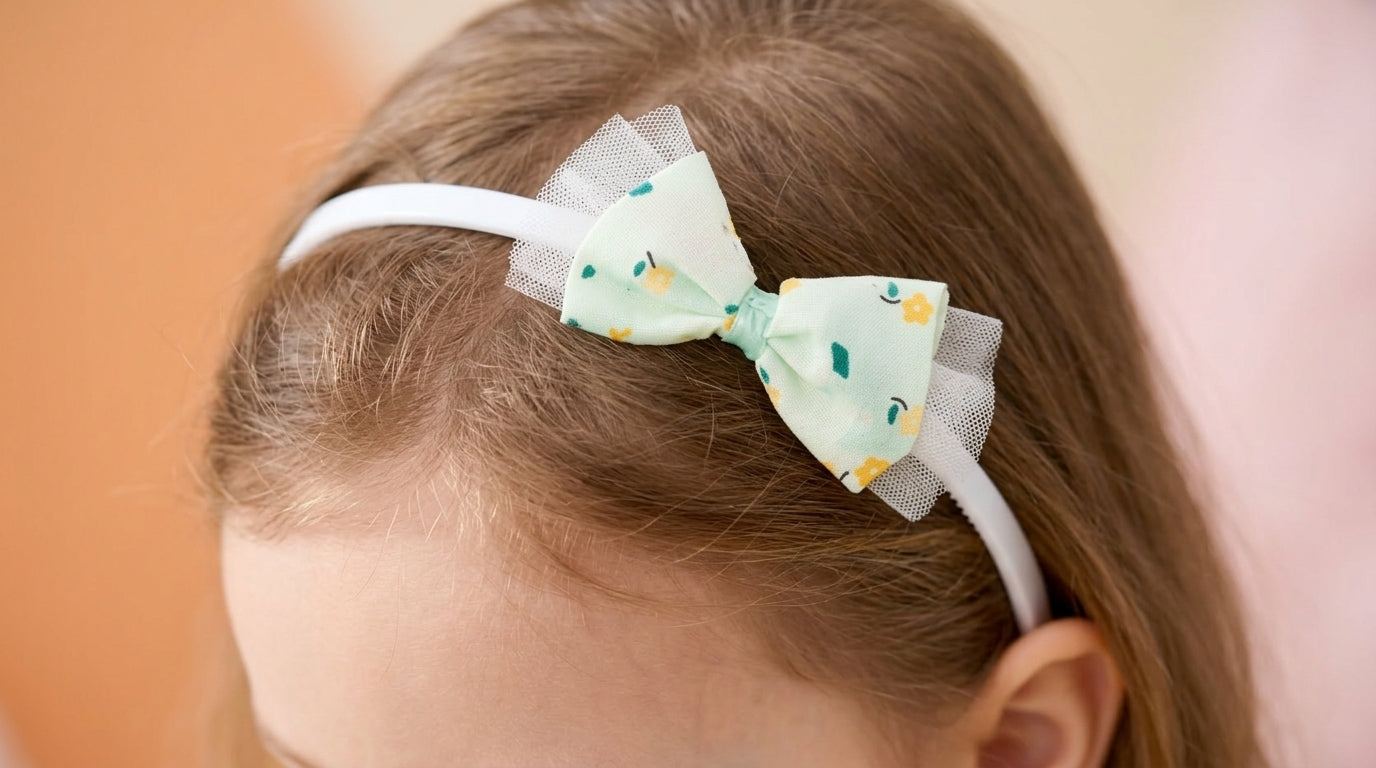 Elegant Floral bow Headband
