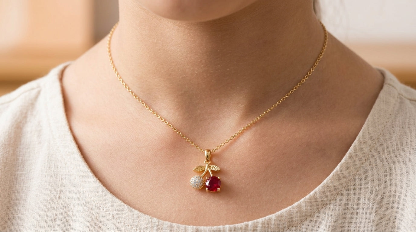 Gold cherry Chain