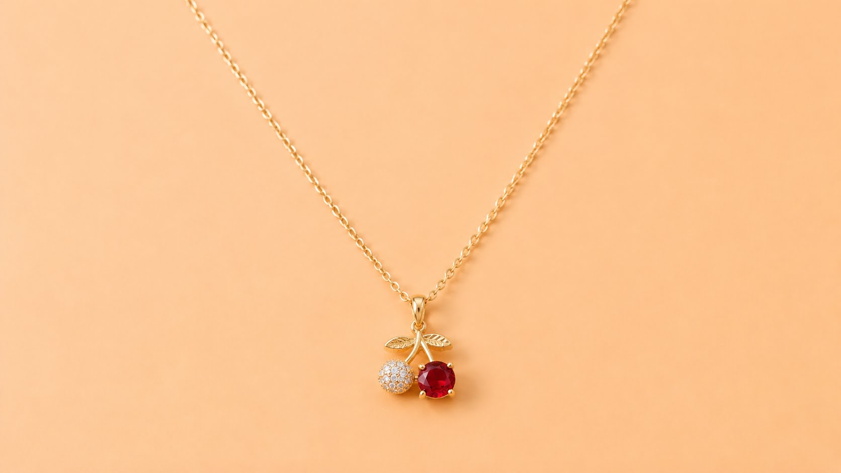 Gold cherry Chain