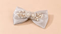 Elegant Satin Bow with Pearls