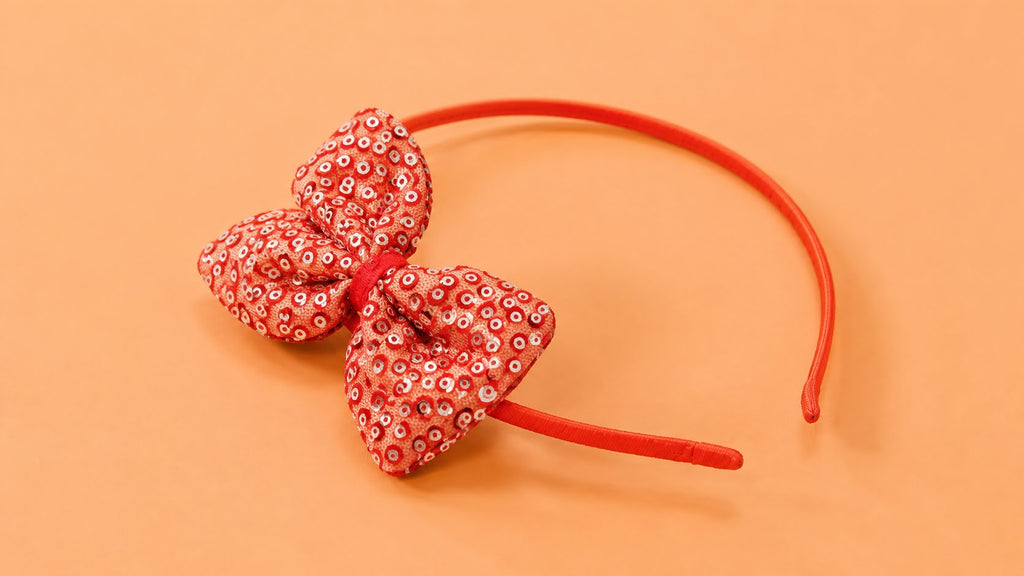 Headband with Sequin Bow