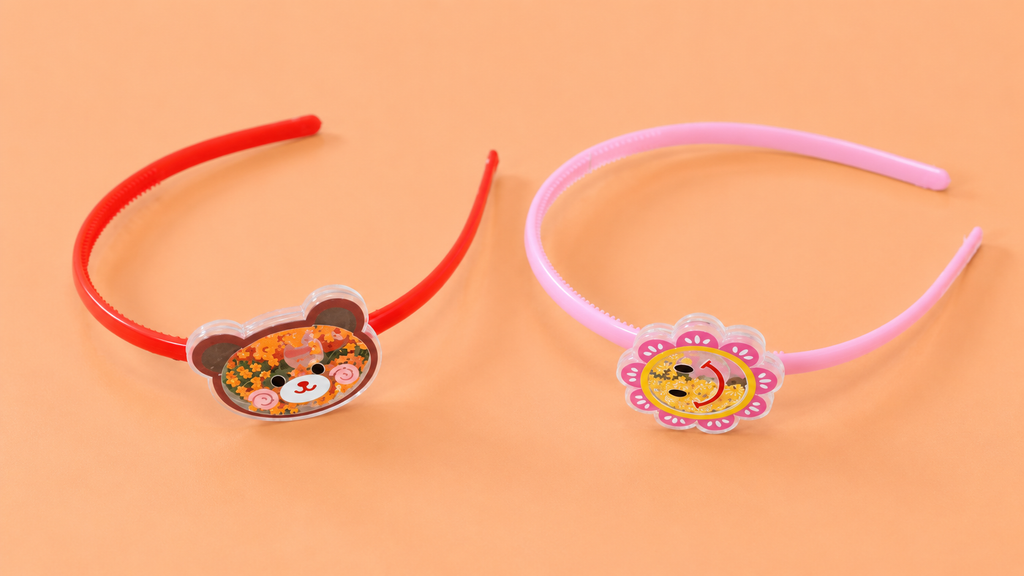 Red and Pink Colorful Children's Headbands