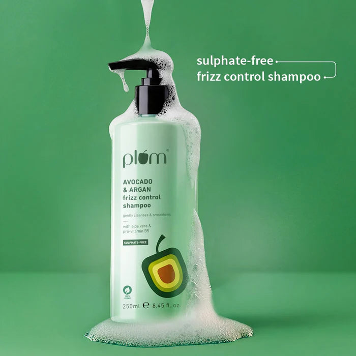 PLUM Avocado & Argan Frizz Control Shampoo
