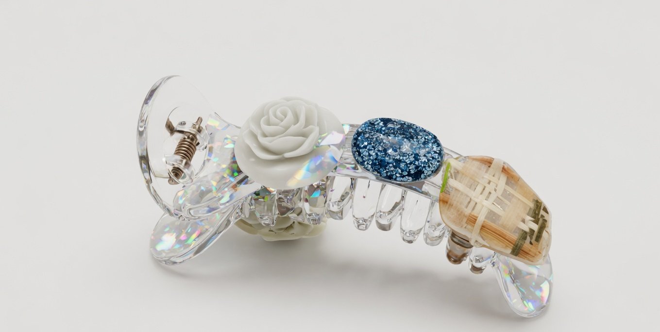 Transparent Rose Banana Clip