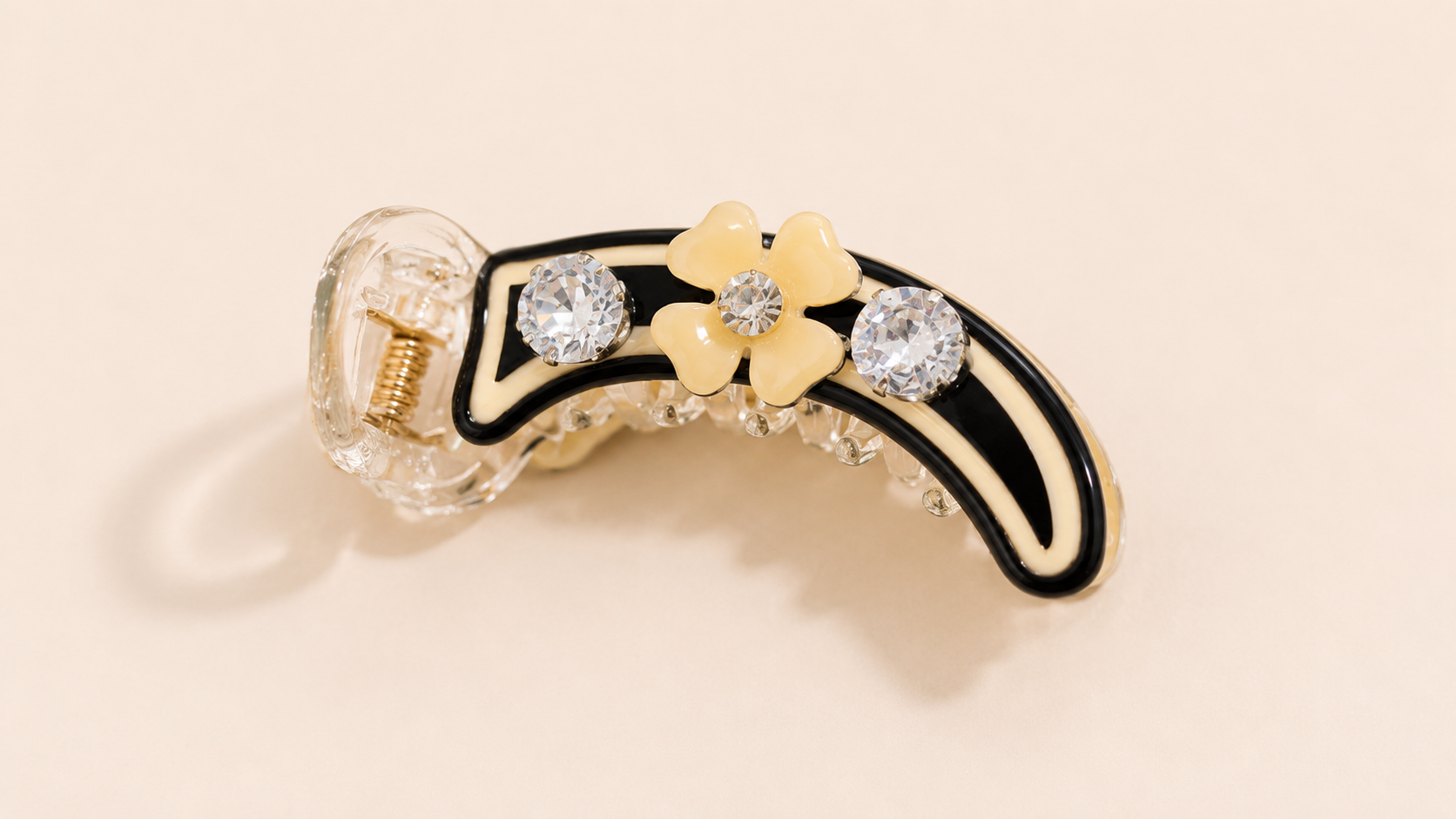 Elegant Black Banana Clip