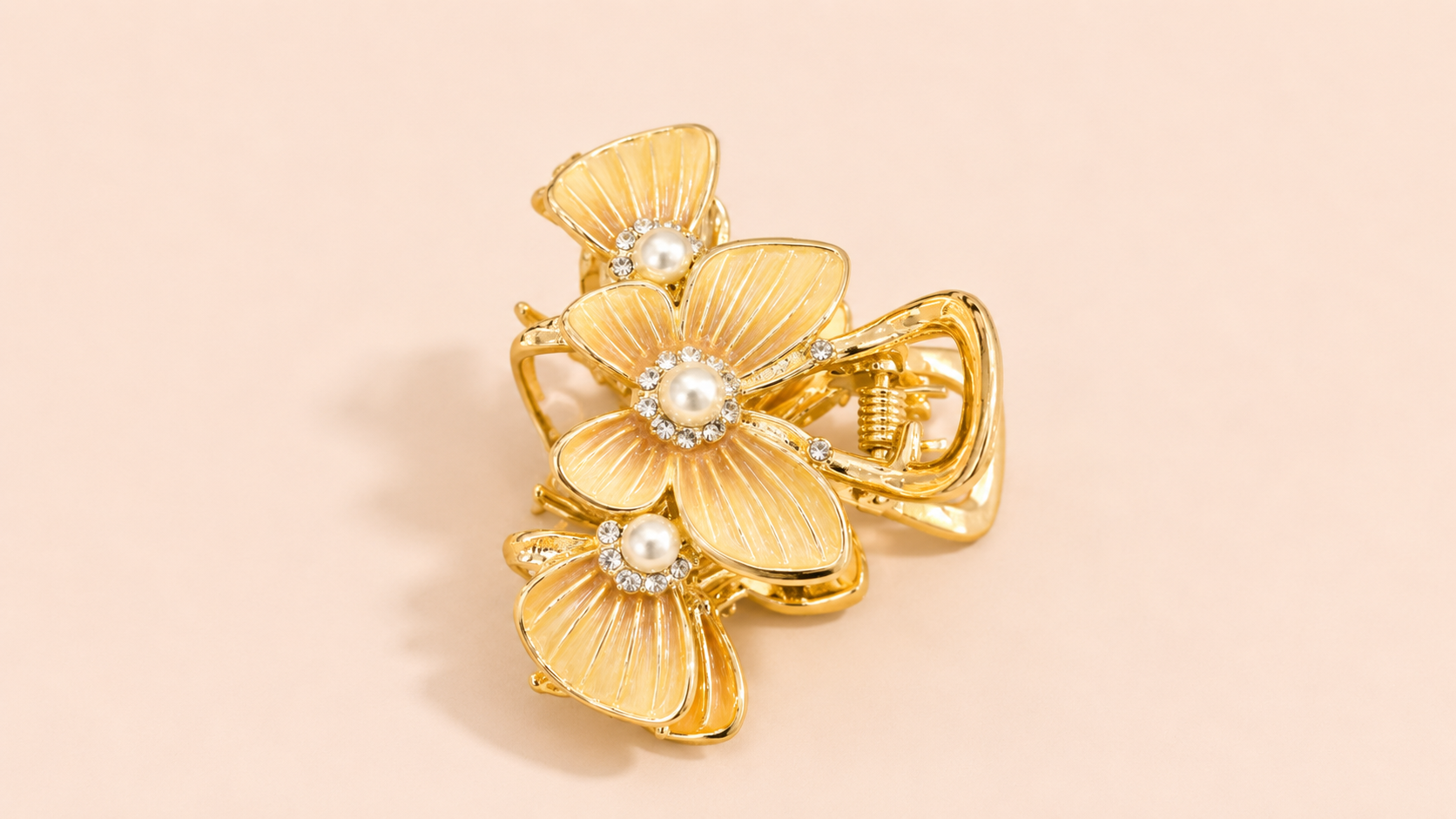 Gold Stone Catch Clip
