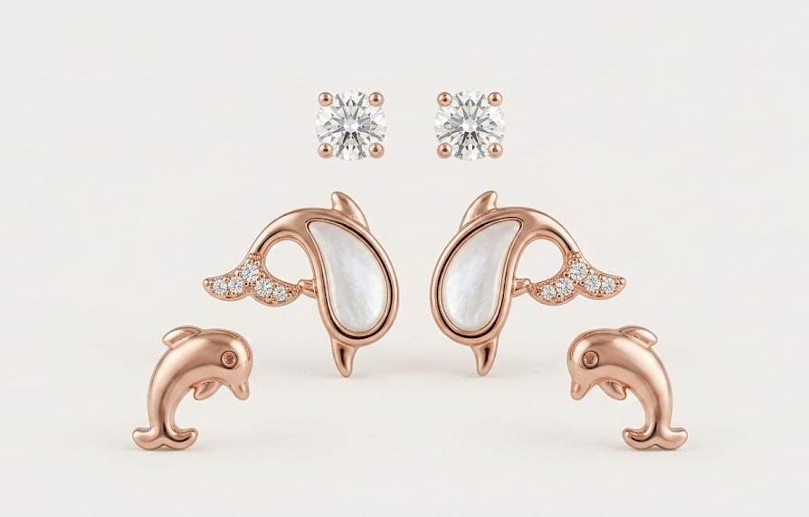 Dolphin Earring Set