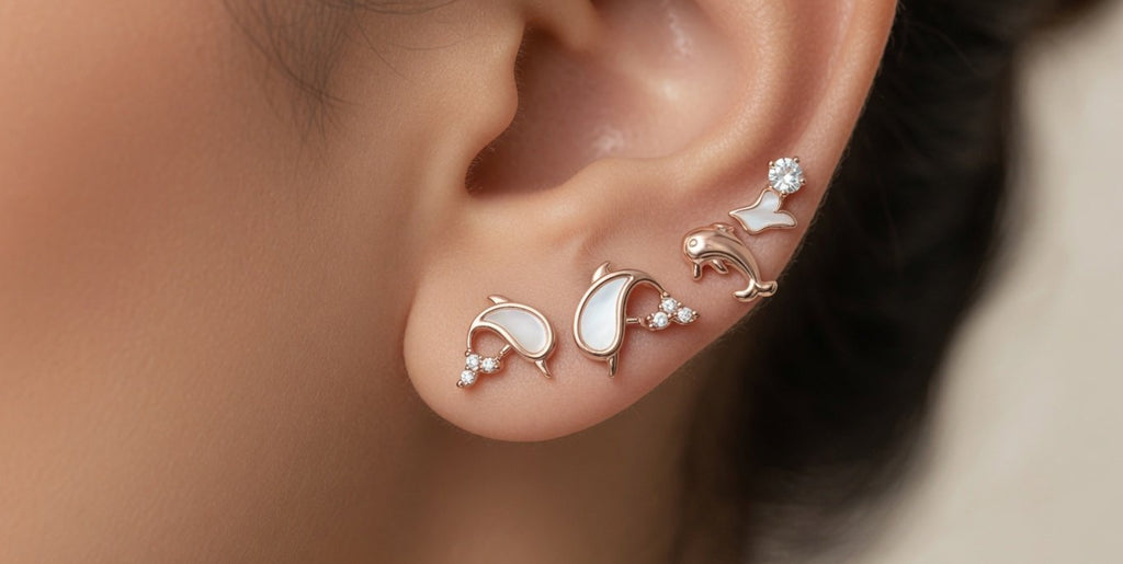 Dolphin Earring Set