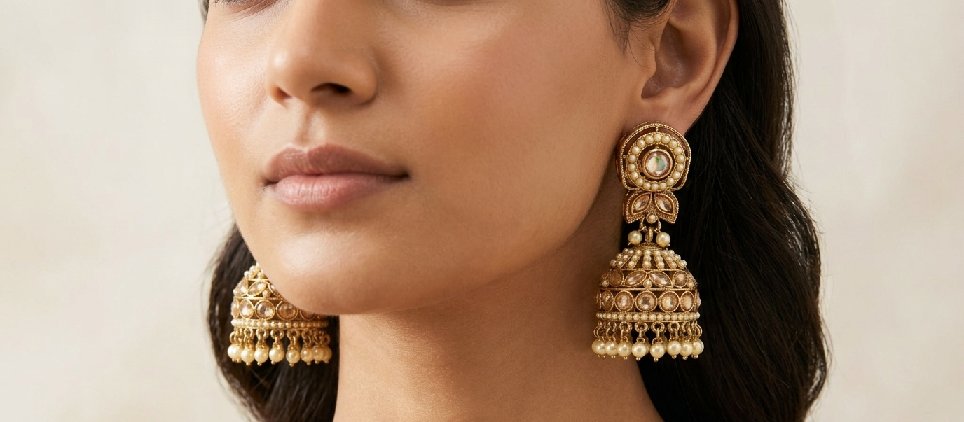 Beautiful Gold Jhumki