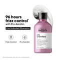 L'Oréal Liss Unlimited Shampoo, Upto 96 hours of frizz control, With Pro-Keratin