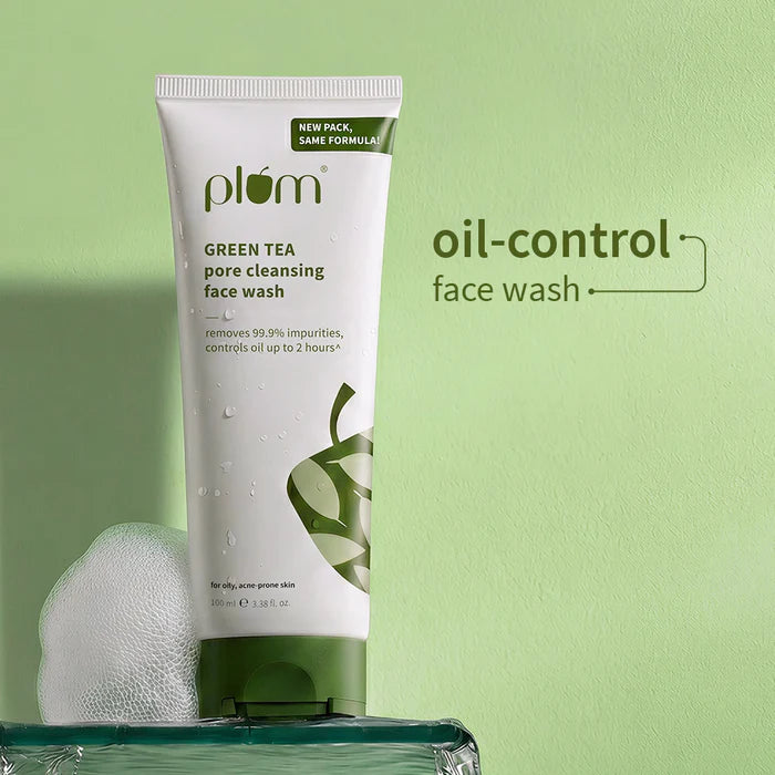 PLUM Green Tea Pore Cleansing Face Wash For Oily & Acne-Prone Skin