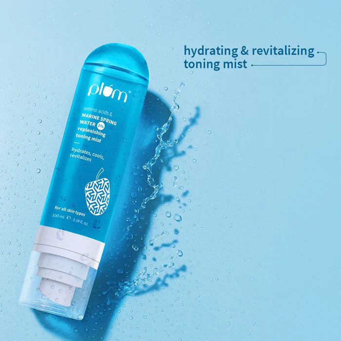 PLUM 1% Marine Spring Water Replenishing Toning Mist Spray
