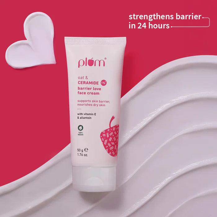 PLUM Oat & 1% Ceramide Face Cream For Dry Skin