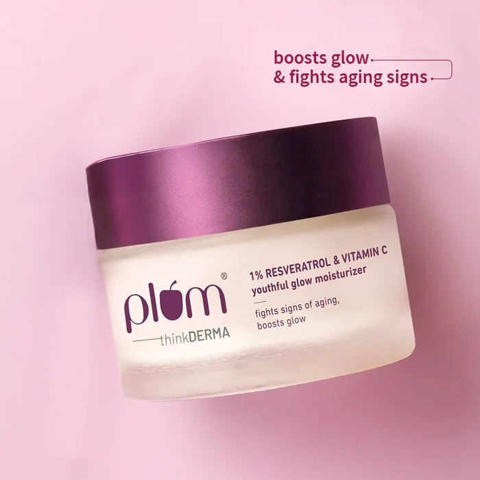 PLUM 1% Resveratrol & Vitamin C Youthful Glow Moisturizer