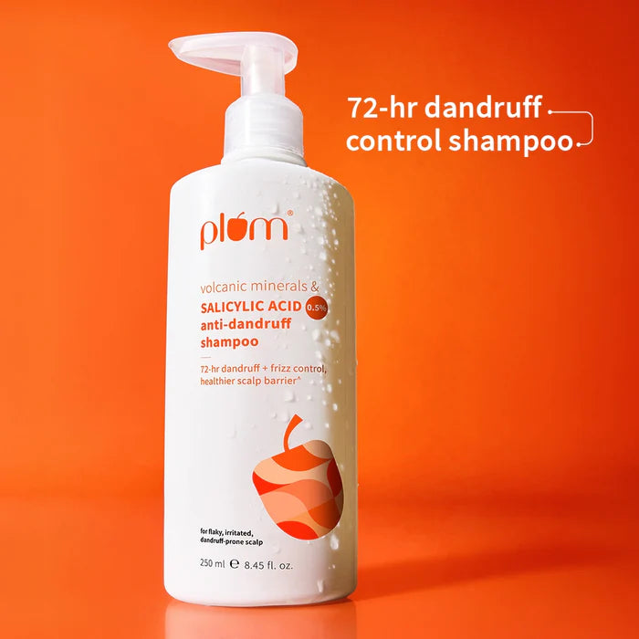 PLUm Volcanic Minerals & 0.5% Salicylic Acid Shampoo For Dandruff-Prone Hair