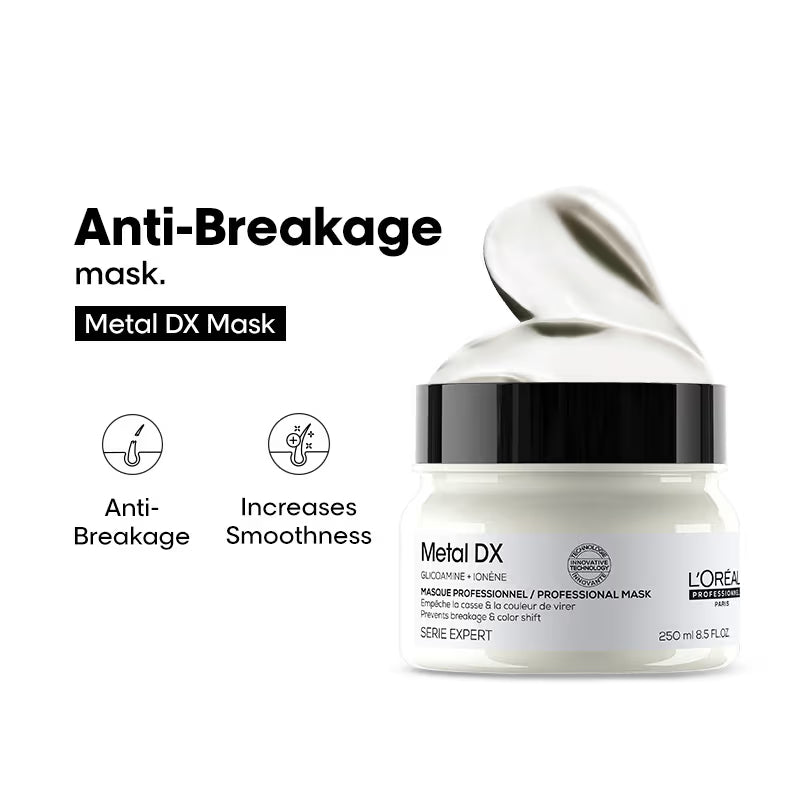 L'OREAL Metal DX Anti-Deposit Protector Hair Mask For Hair Breakage (250 ml)