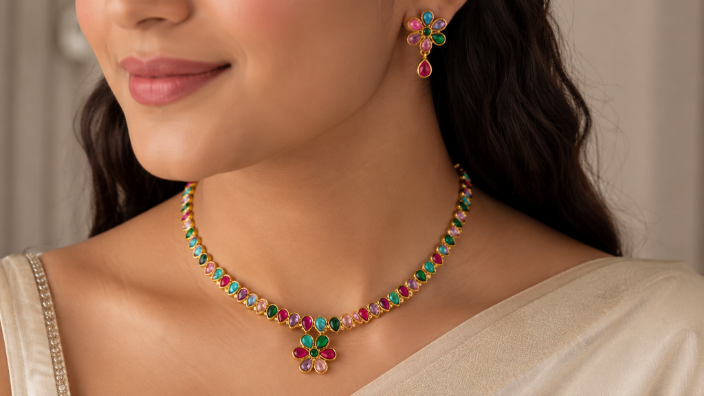 Multi Colored Neck Set