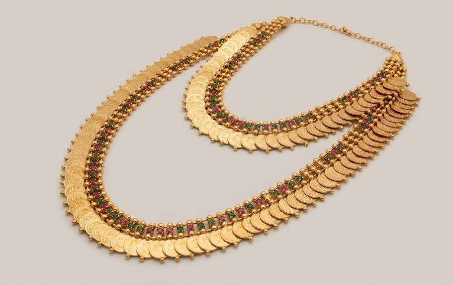 Golden Coin Neck Set