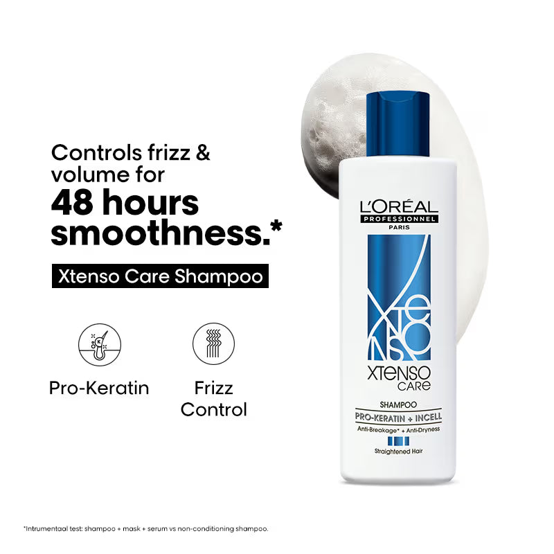 L'OREAL Xtenso Care Shampoo For Frizz-Free, Smooth & Manageable Hair (250 ml)